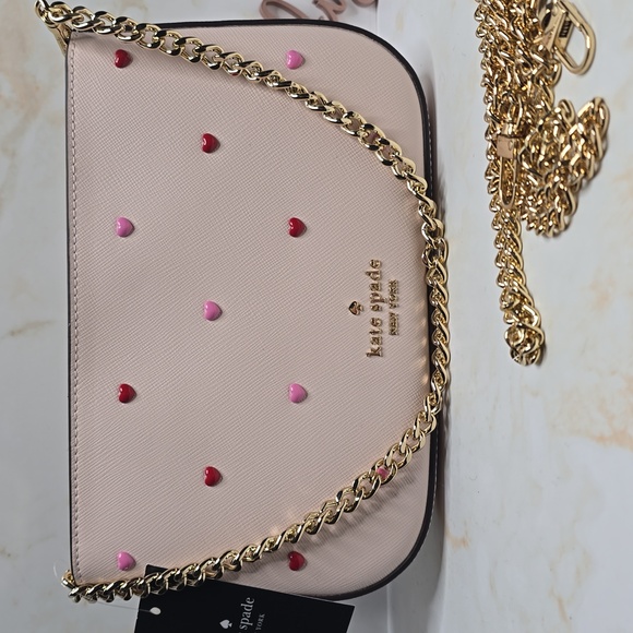 kate spade Handbags - kate spade madison powdered heart studs pochette Valentines Day New